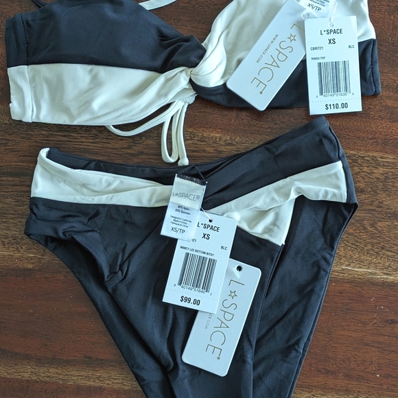NWT L*space Bikini set Twisted Ringo Top & Nancy Lee bottom size XS - Picture 5 of 5